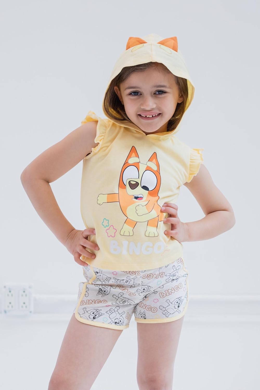 Bluey Bingo - Camiseta sin mangas para cosplay y pantalones cortos