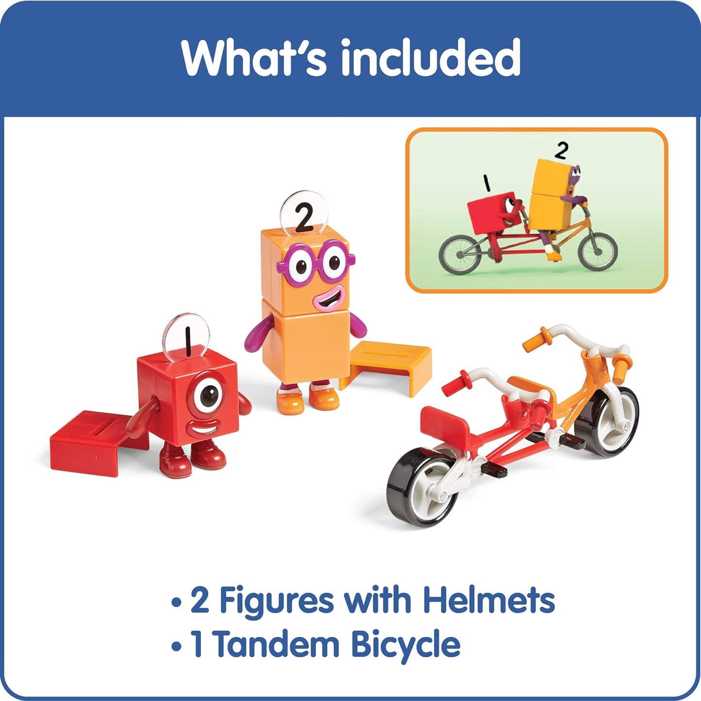 Numberblocks Uno y Dos con Bici