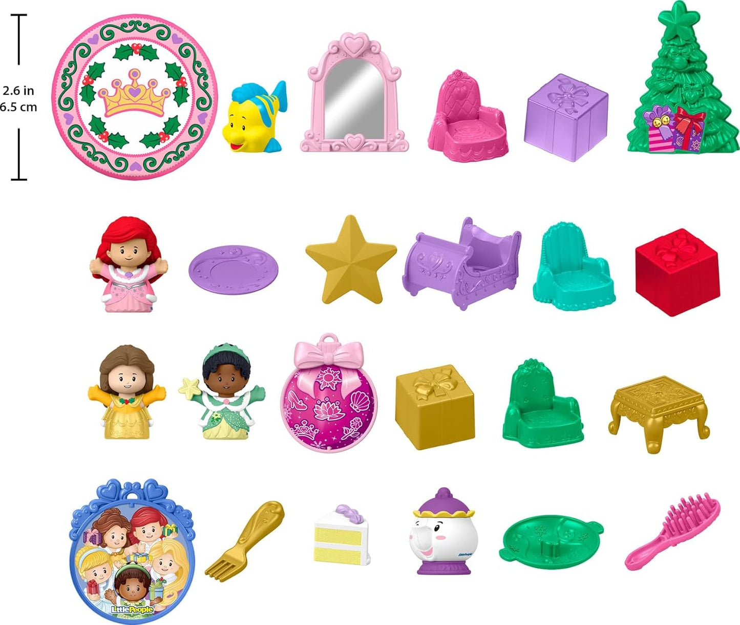 Fisher-Price Calendario de Adviento de princesas Disney de Little People