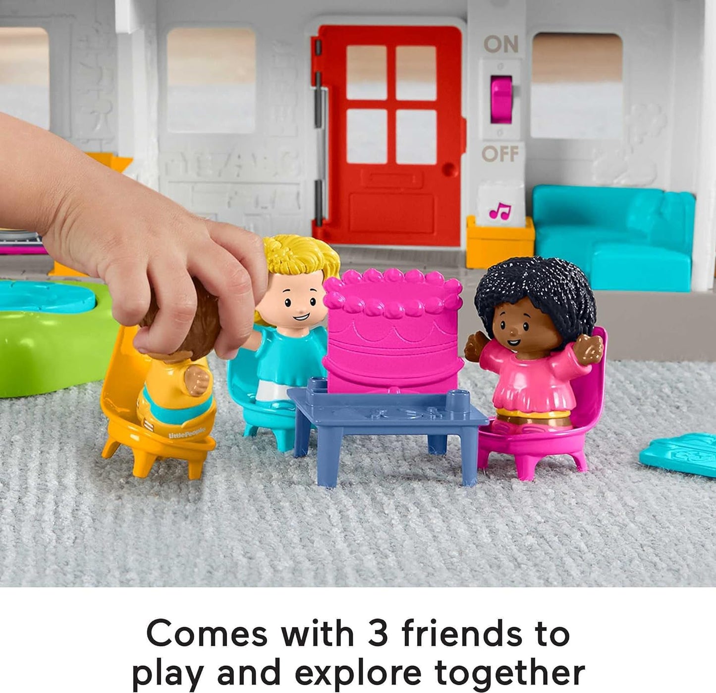 Fisher-Price Little People - Juego de casa de juego con escenarios inteligentes