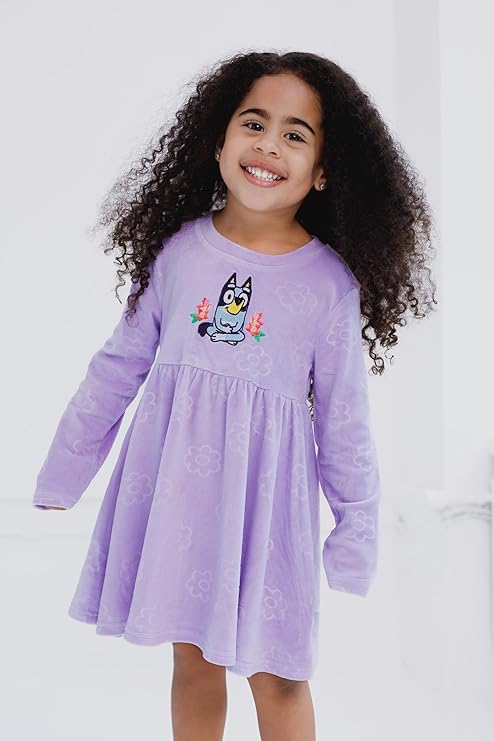 Bluey Vestido skater de terciopelo