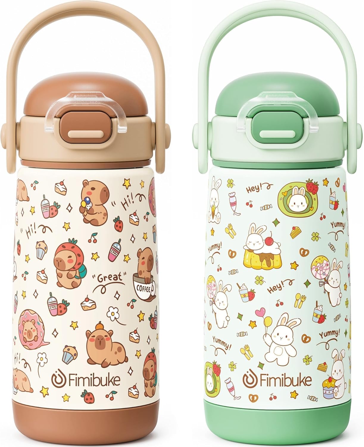 Pack Fimibuke 2 Botella de agua, acero inoxidable 14onz