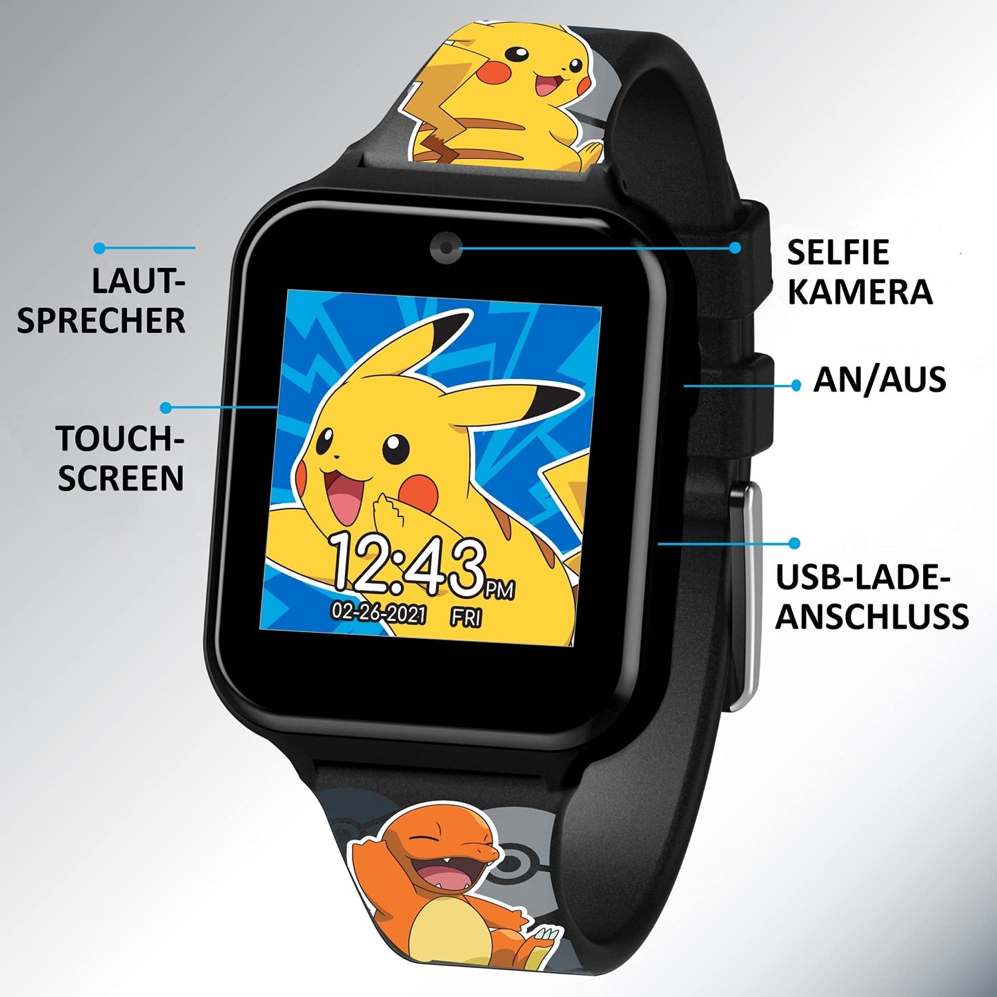 Pokémon Reloj inteligente interactivo con pantalla táctil