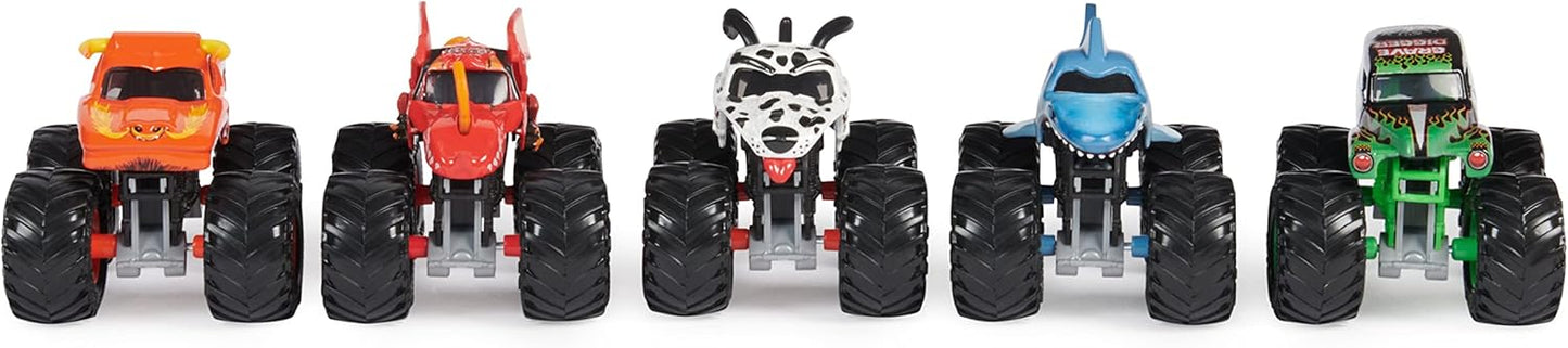 Monster Jam, Paquete de 5 camiones monstruo a escala 1:64