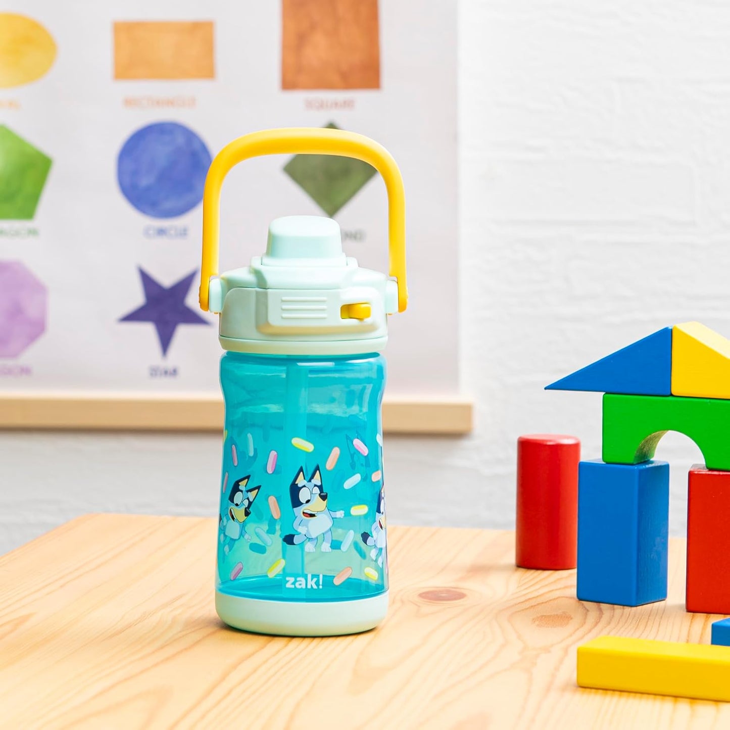 Zak Designs Botella de agua plástico de 12 onzas