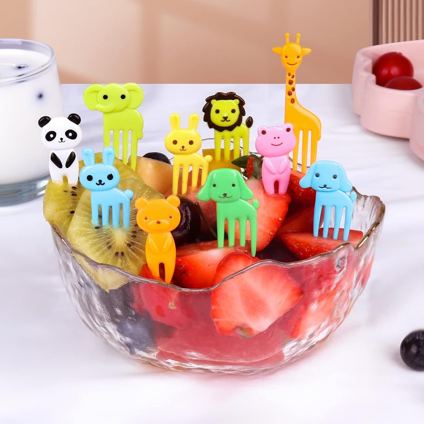 160PCS Mini tenedores para meriendas creativas