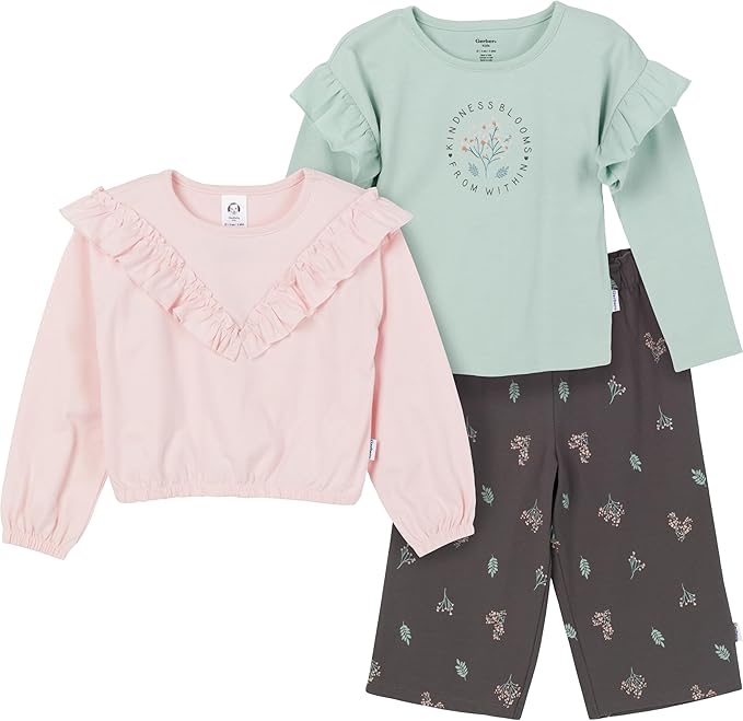 Conjunto de 3 piezas para niñas pequeñas Gerber