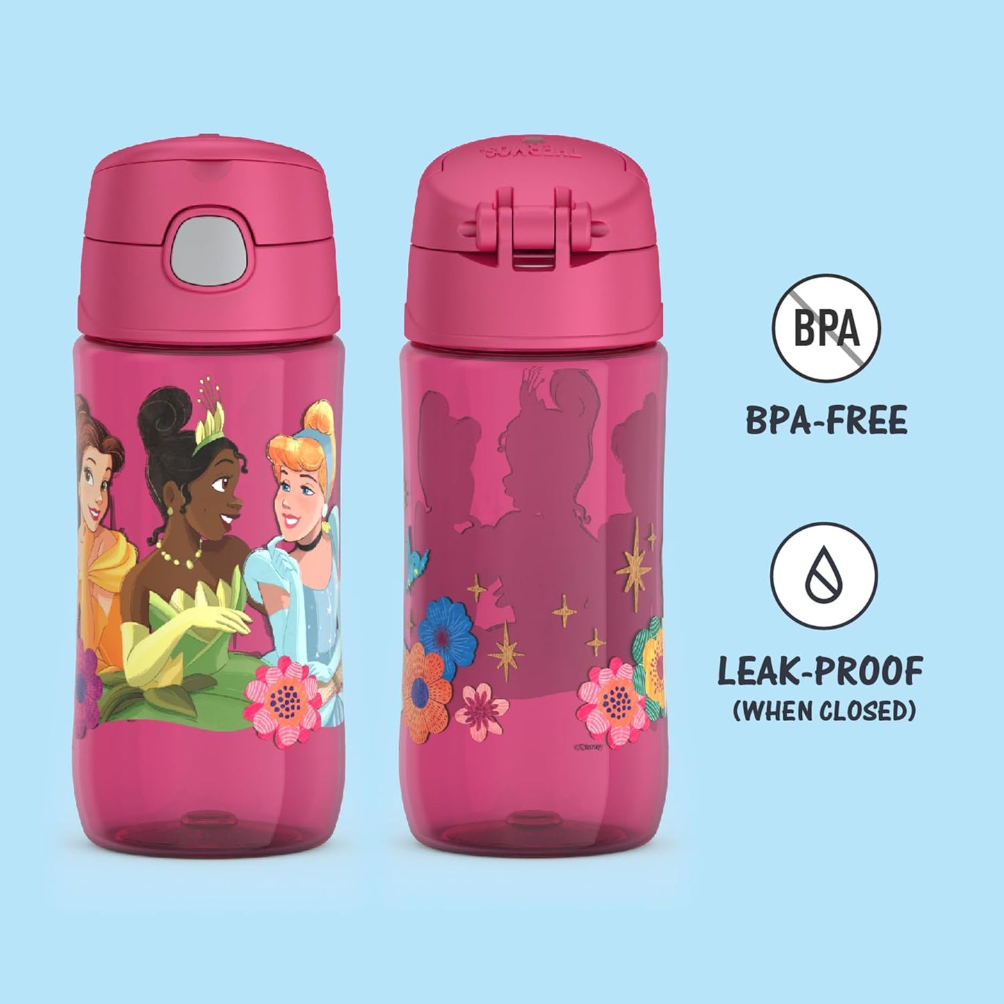 THERMOS - Botella FUNtainer de plástico, PRINCESA