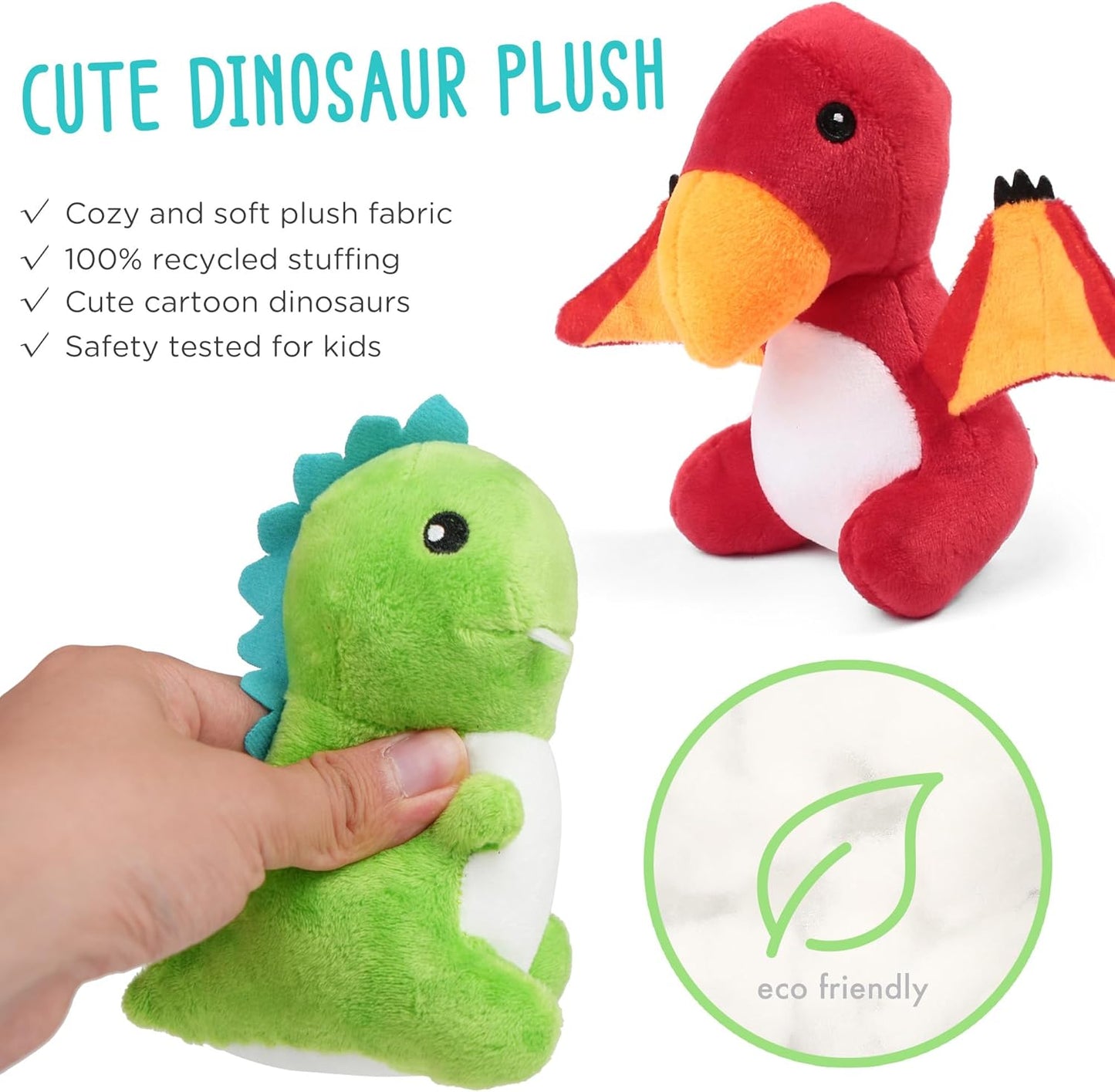 Animales de peluche de dinosaurio