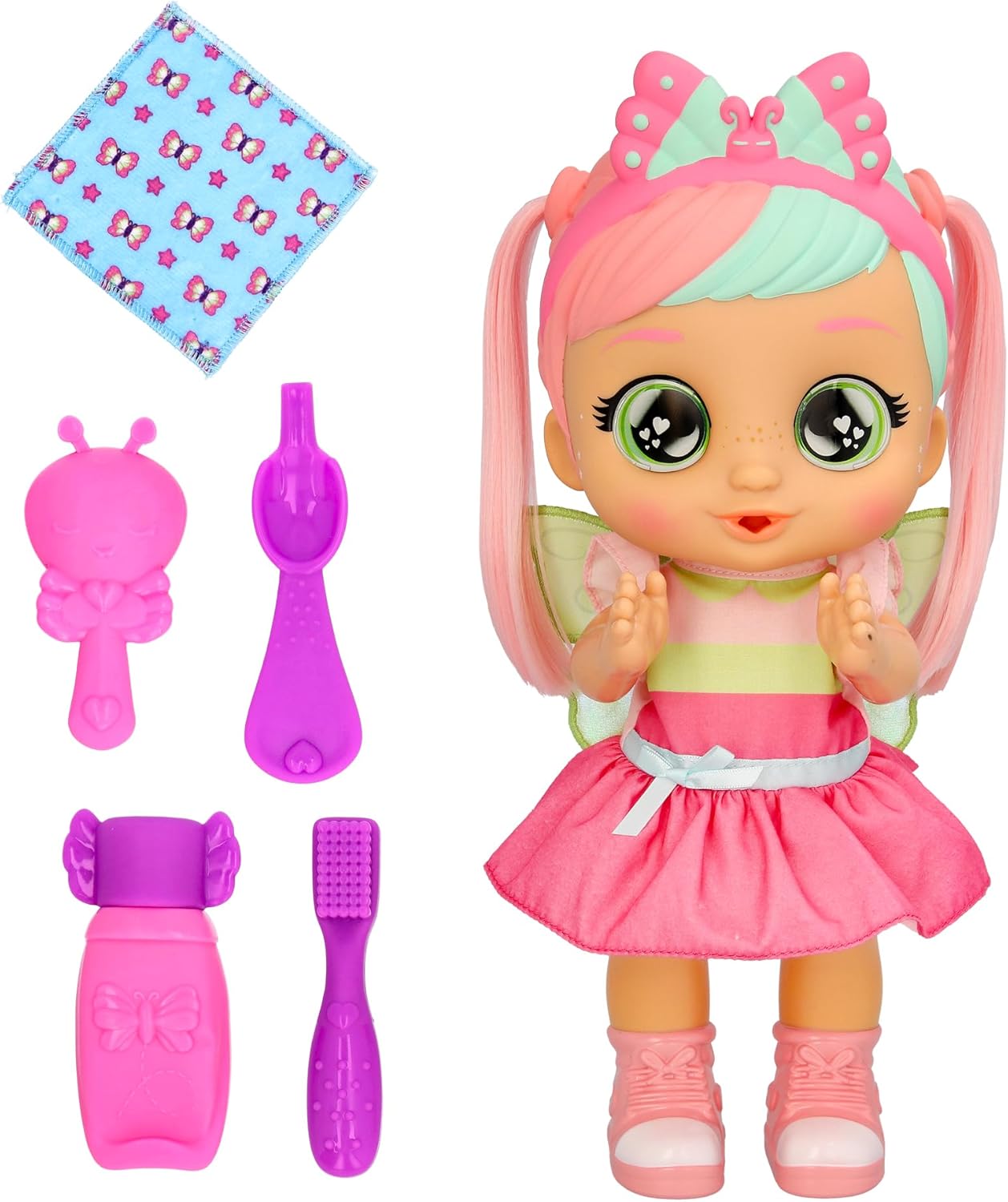 Cry Babies Bella's Morning Routine - Muñeca interactiva con más de 20 sonidos