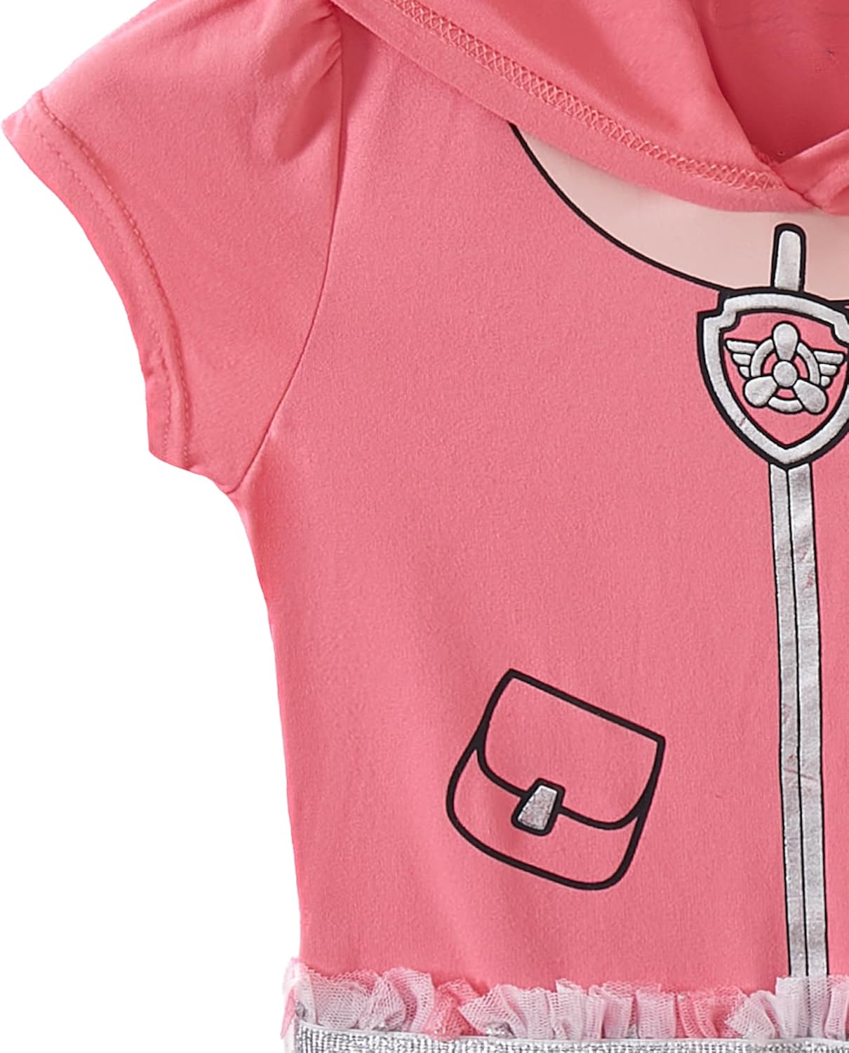 Paw Patrol Nickelodeon - Vestido de tul con capucha y orejas