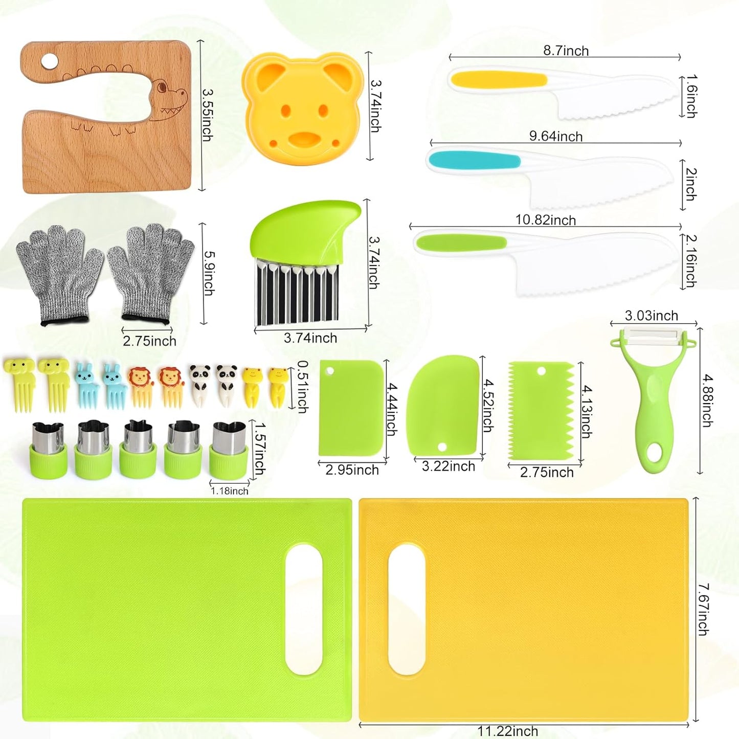Juego de cuchillos para niños