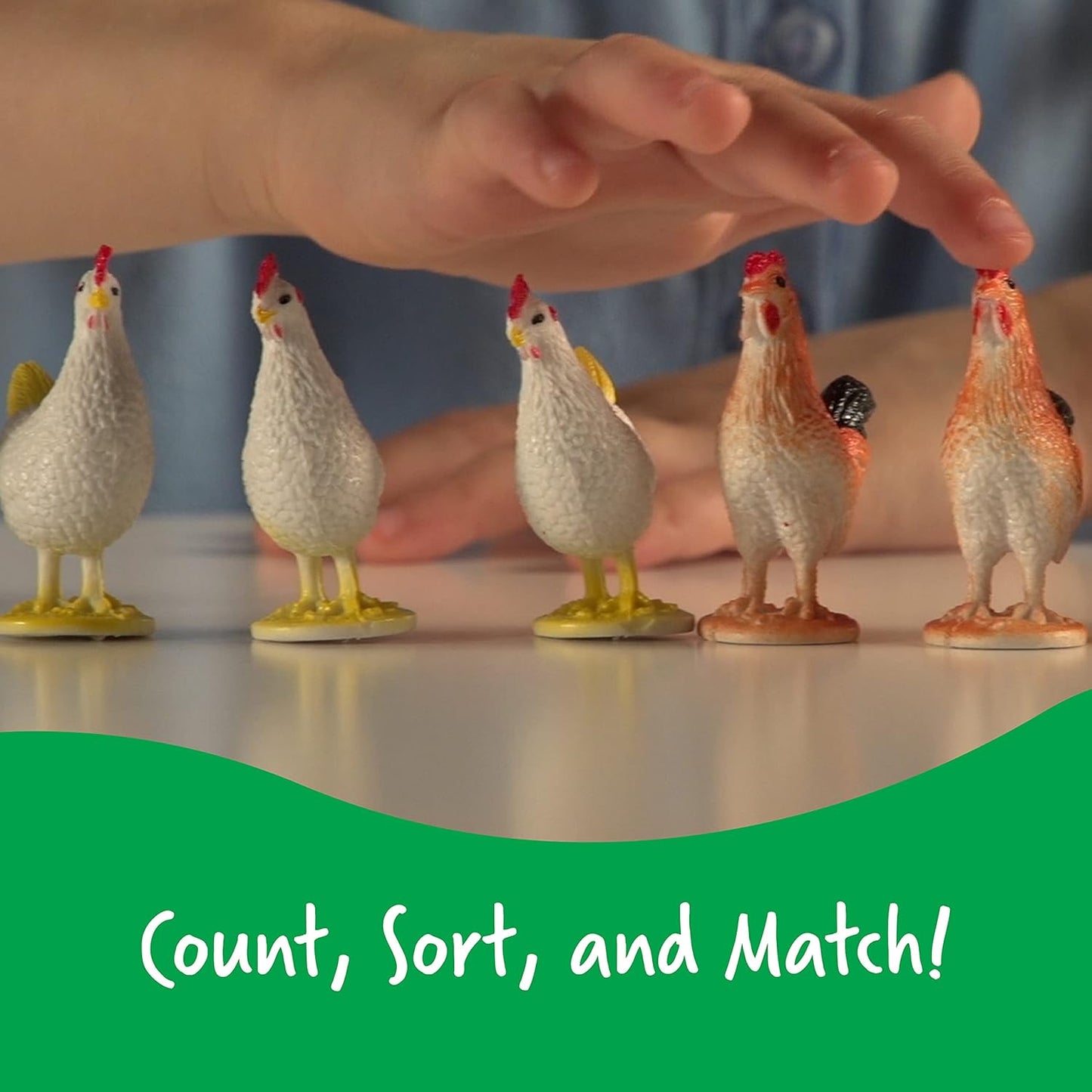 Learning Resources - Juego de 60 figuras Animales de Granja