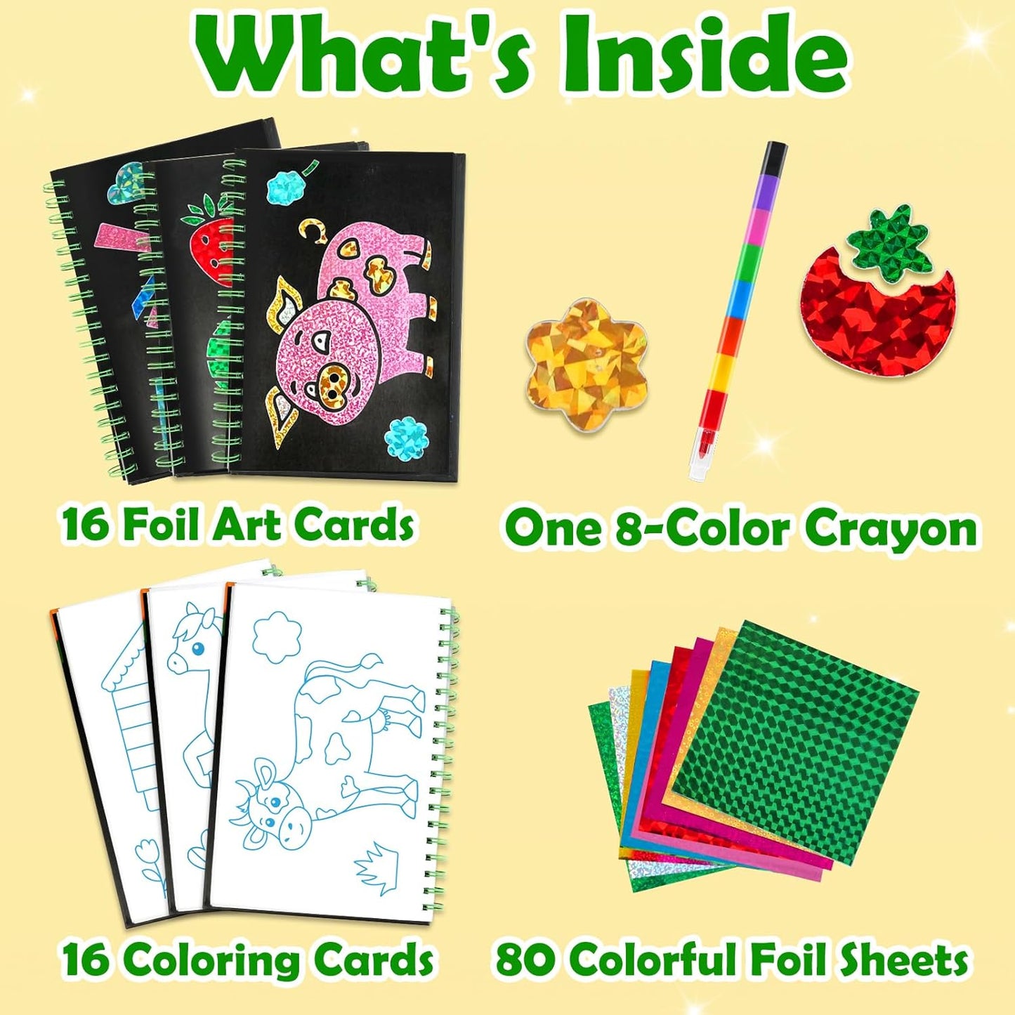 Kit de manualidades con papel de aluminio