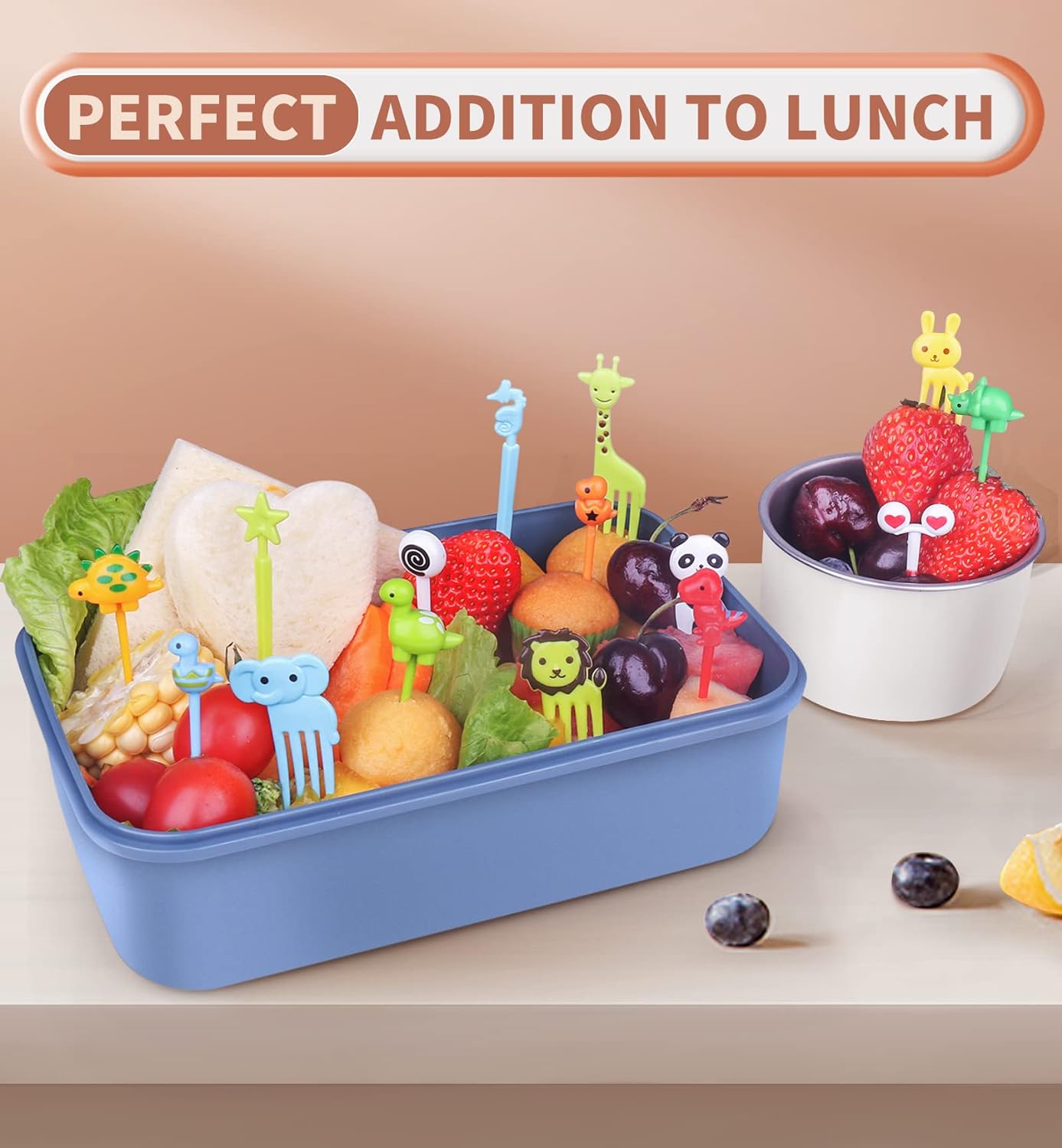 160PCS Mini tenedores para meriendas creativas