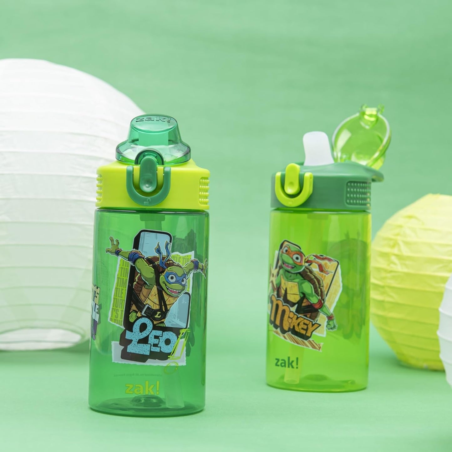 Zak Designs Cubierta de plástico duradera (16 onzas, juego de 2 unidades)