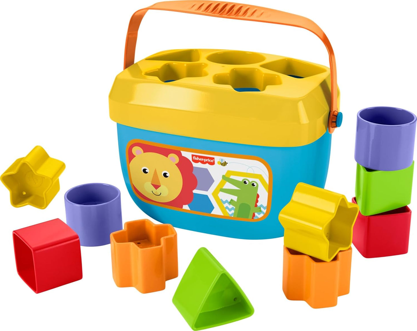 Fisher-Price Primeros bloques del bebé (10 formas) y juguete apilable de anillos