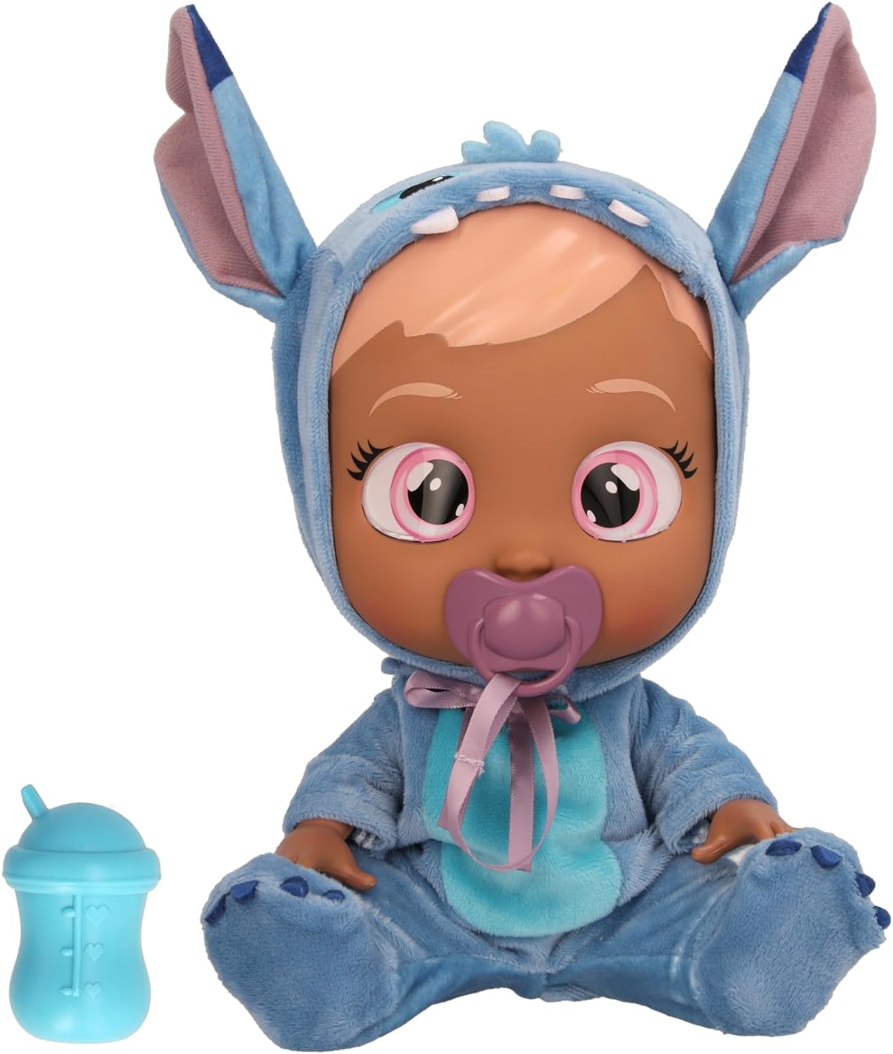 Cry Babies Disney Stitch - Muñeca de bebé de 12 pulgadas