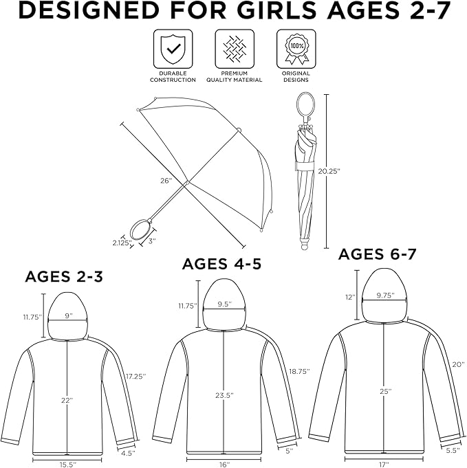 Juego de paraguas y poncho Paw Patrol