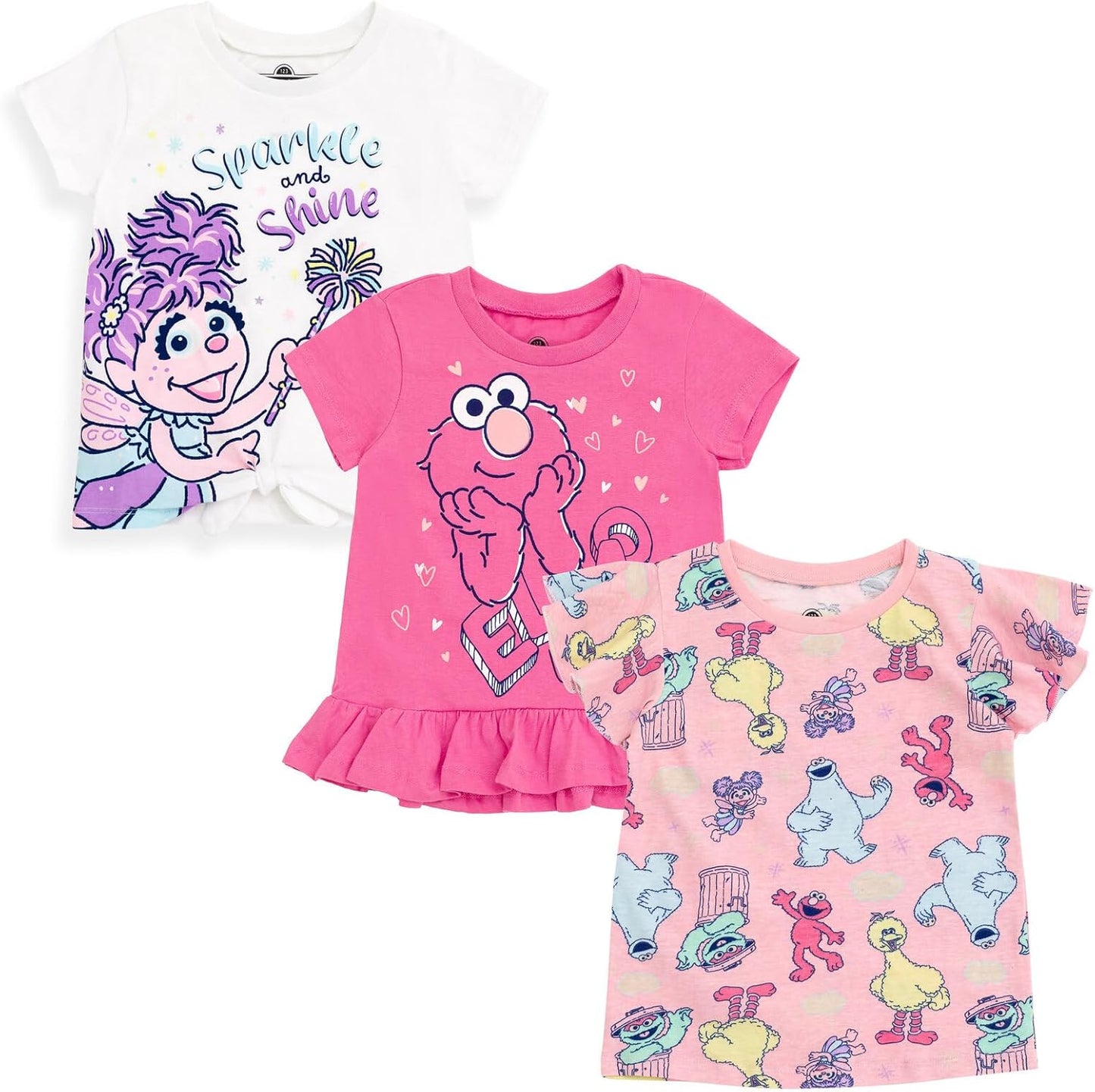 Plaza Sésamo Paquete de 3 camisetas