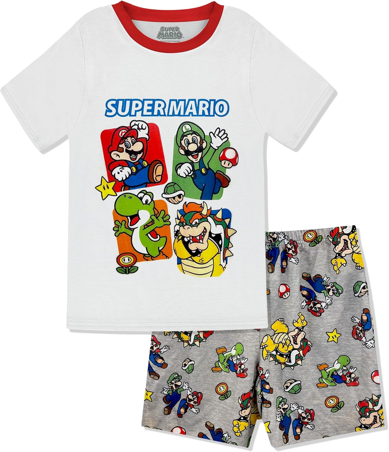 Super Mario Conjunto de pijama para niños de 2 piezas