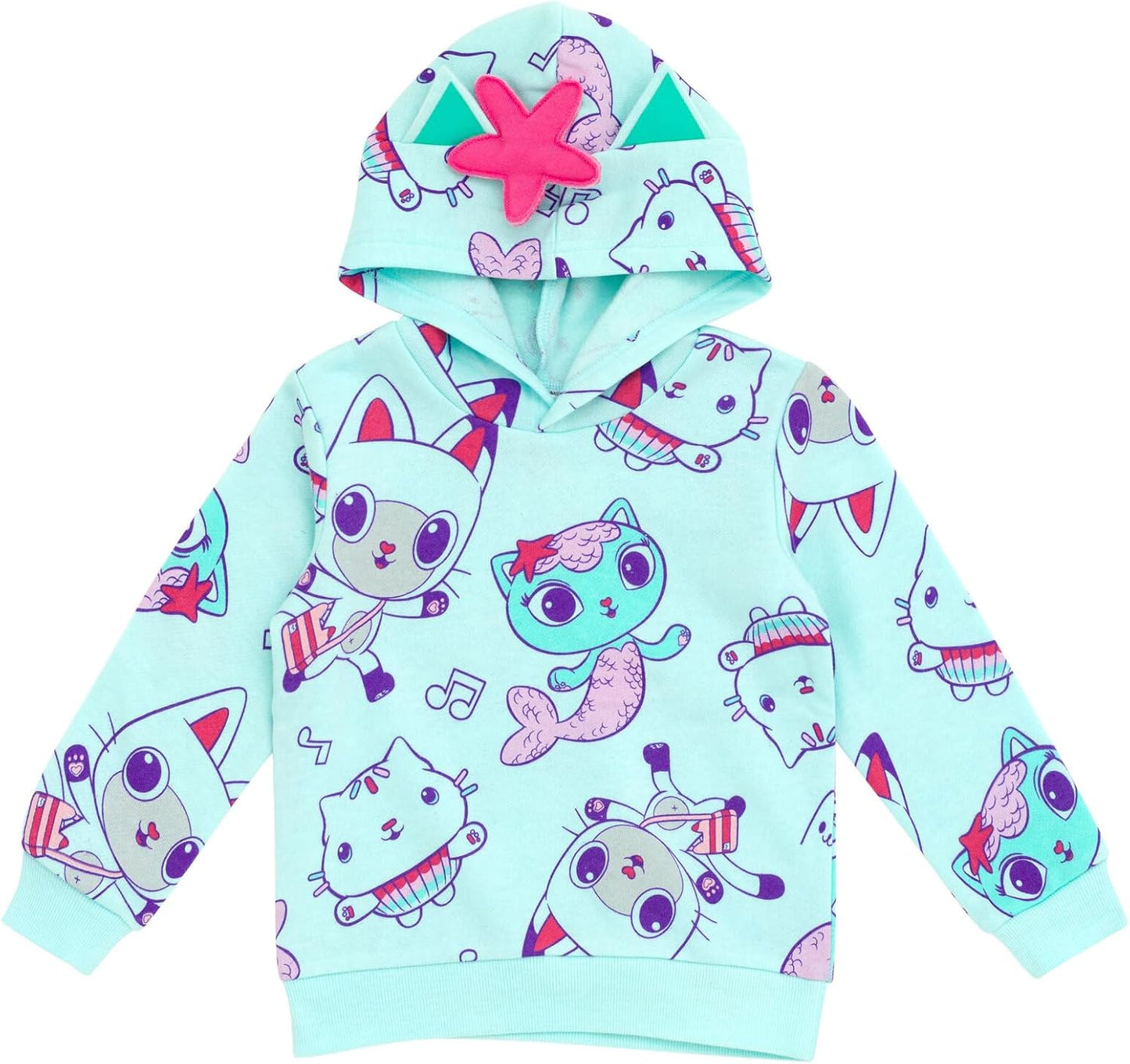 GABBY'S DOLLHOUSE Pandy Paws Cakey Cat MerCat - Sudadera