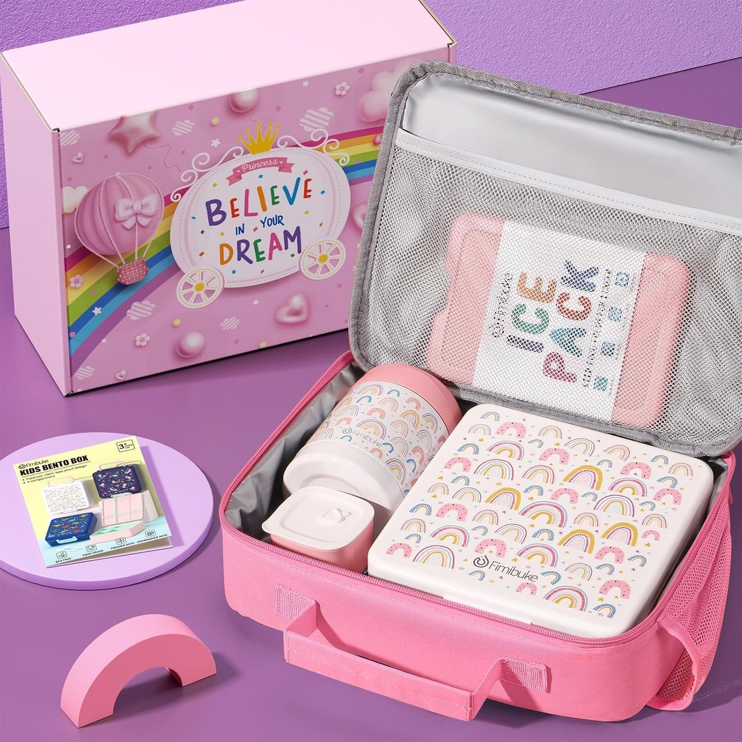 Kit de lonchera Fimibuke Color lila