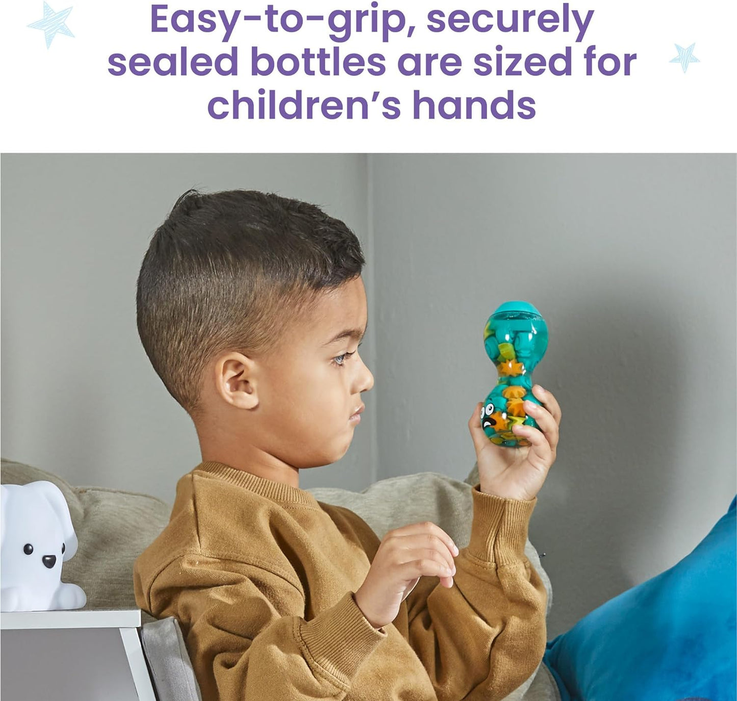 Botellas sensoriales de expresa tus sentimientos: emociones opuestas, juguetes sensoriales para niños pequeños, juguetes silenciosos para ansiedad