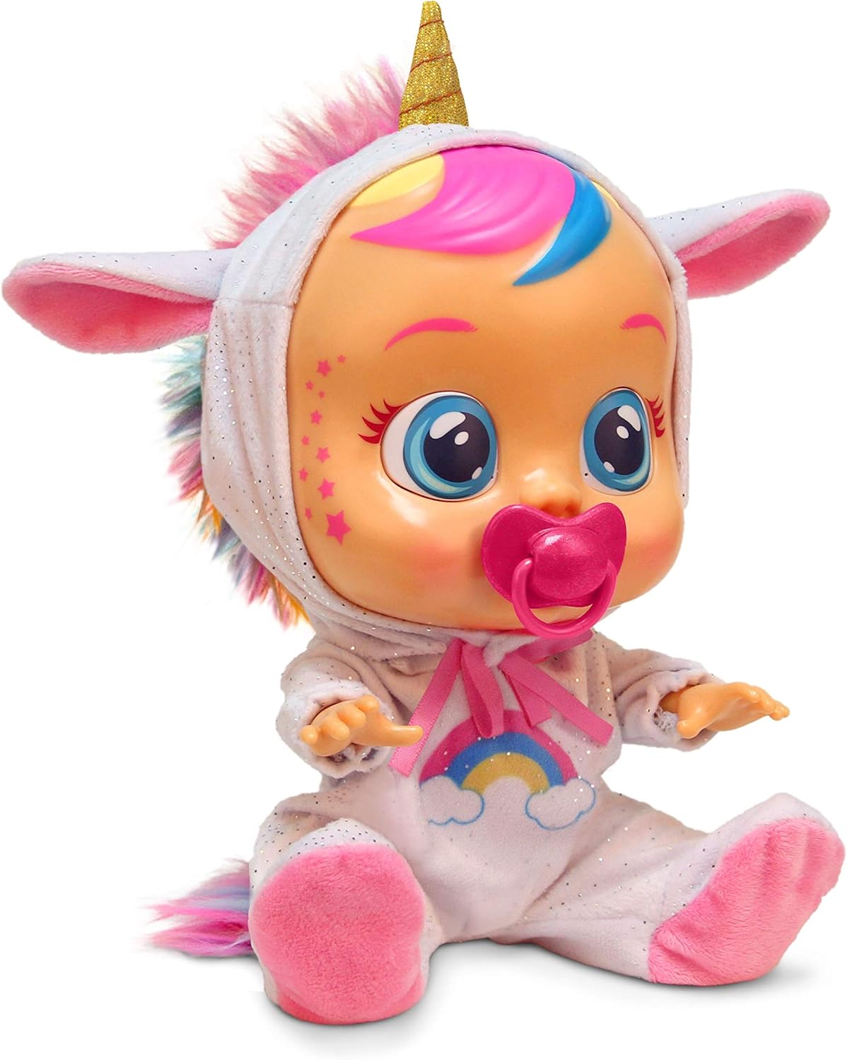Cry Babies Dreamy the Unicorn - Muñeca de bebé de 12 pulgadas