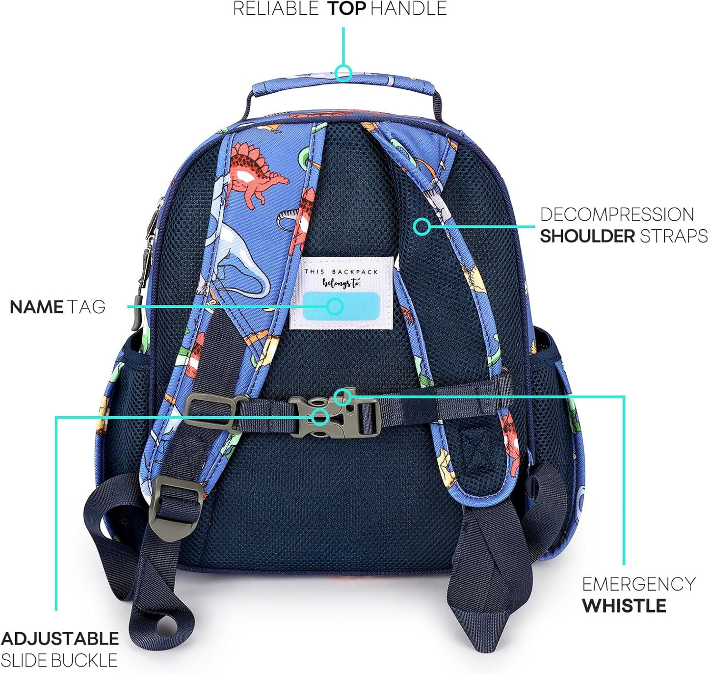 mibasies Mochila 12 pulgadas de alto