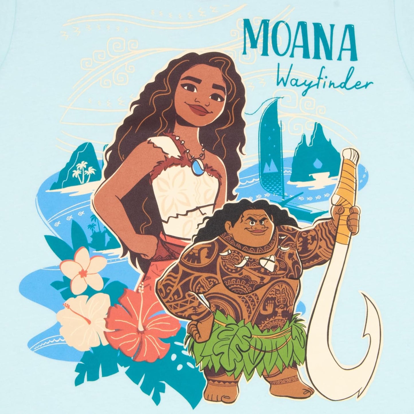 Disney Moana and Friends - Paquete de 2 camisetas
