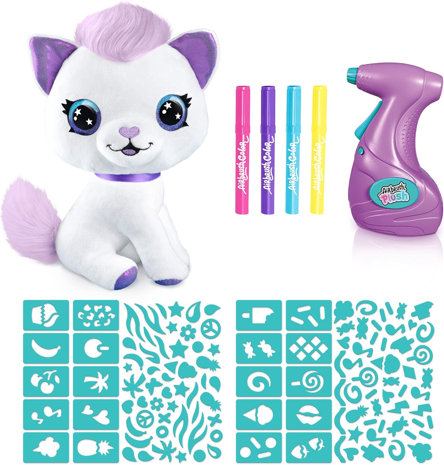 Canal Toys Personaliza el gatito grande de peluche con aerógrafo. Decora, lava, repite.