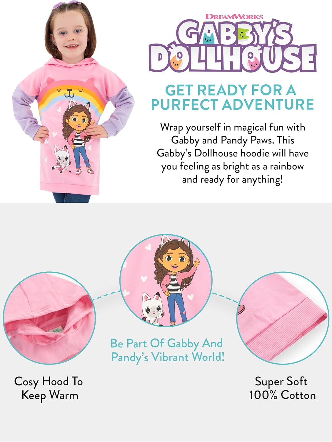 Gabbys Dollhouse - Sudadera con capucha