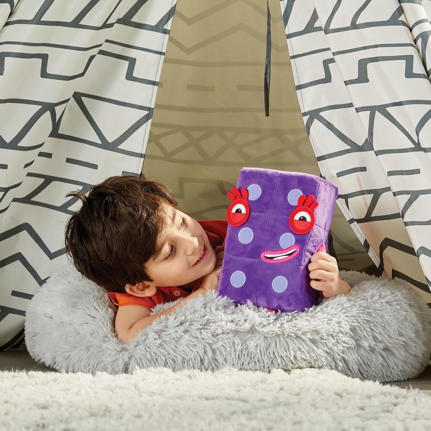 hand2mind Numberblock Six Playful Pal - Peluche de números