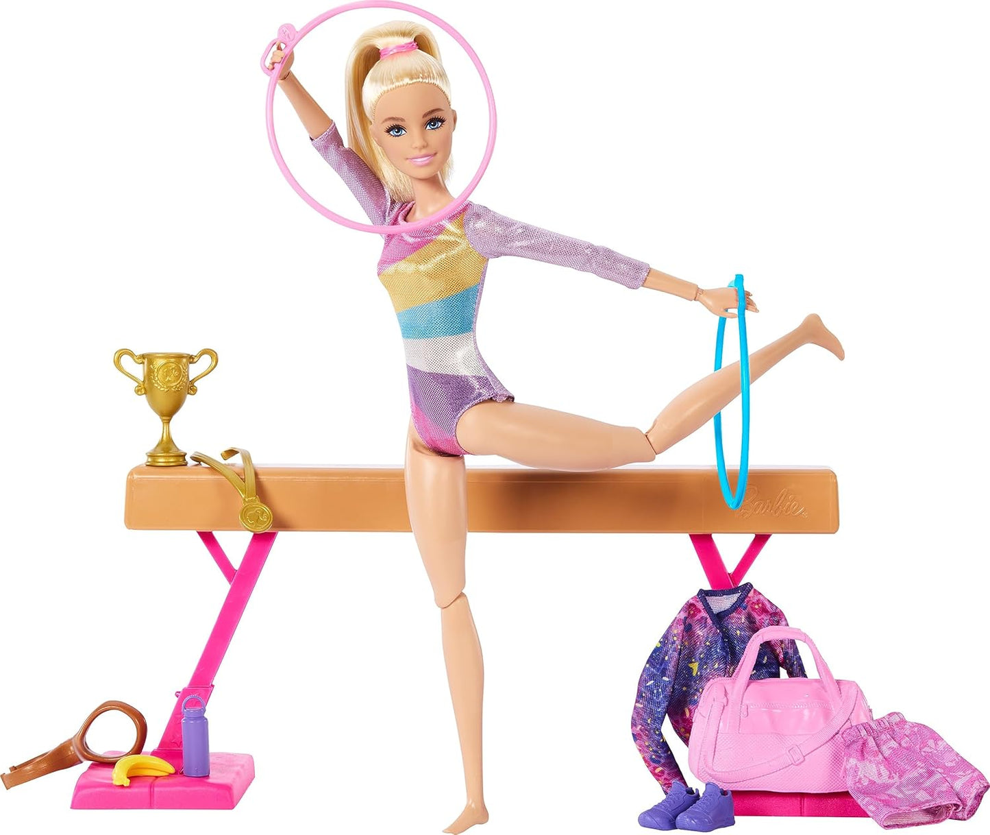 Barbie Juego de carreras, conjunto de gimnasia