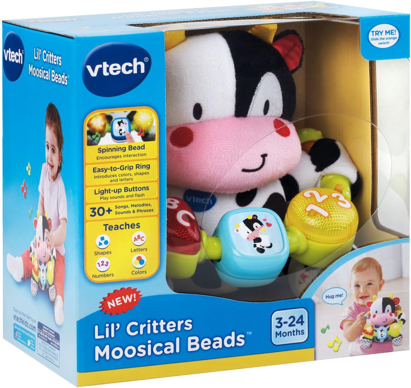 Peluche de cuentas musicales, Vaquita VTech Baby