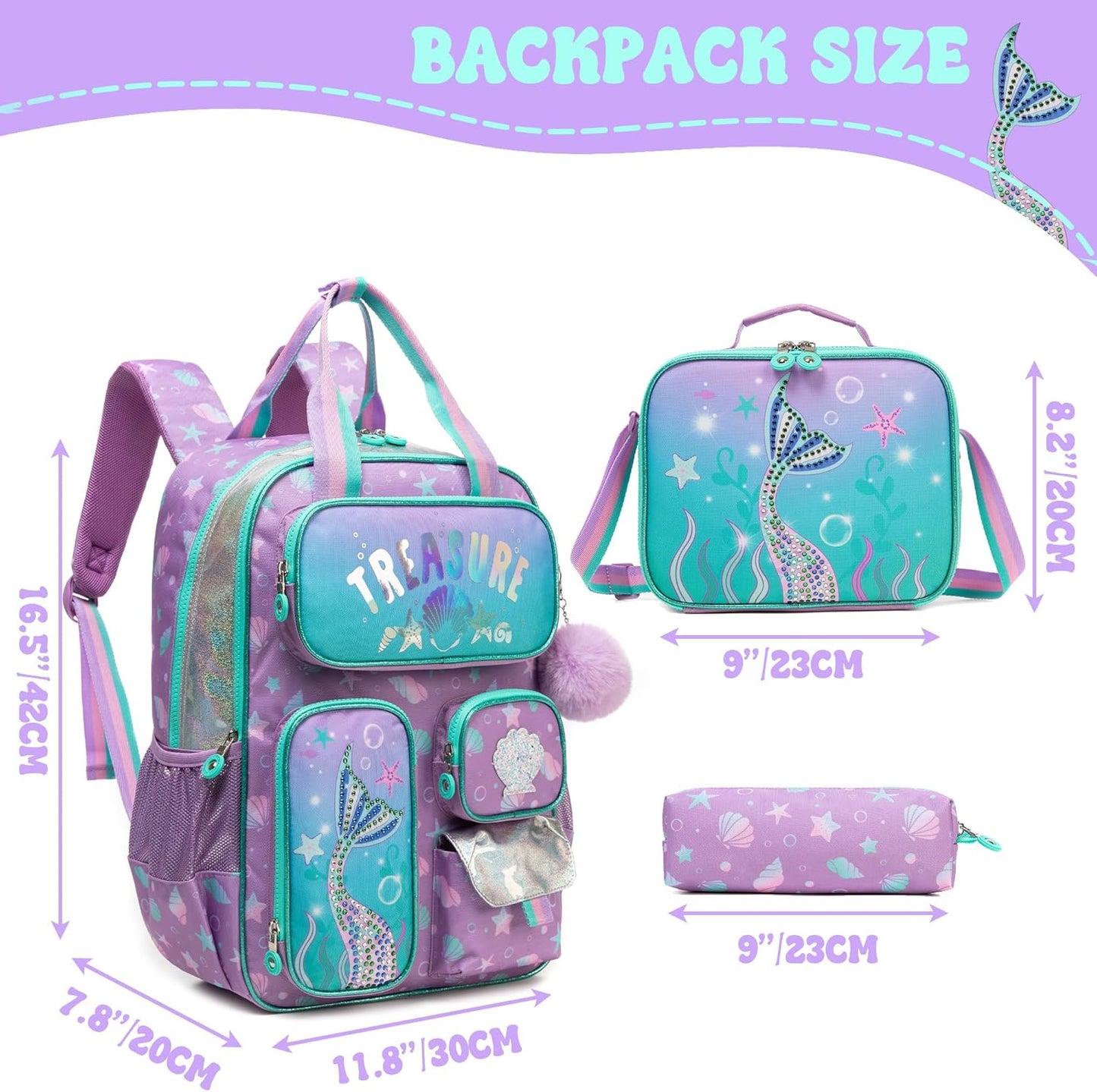 Set de Mochila de 3 piezas 16.5 pulgadas