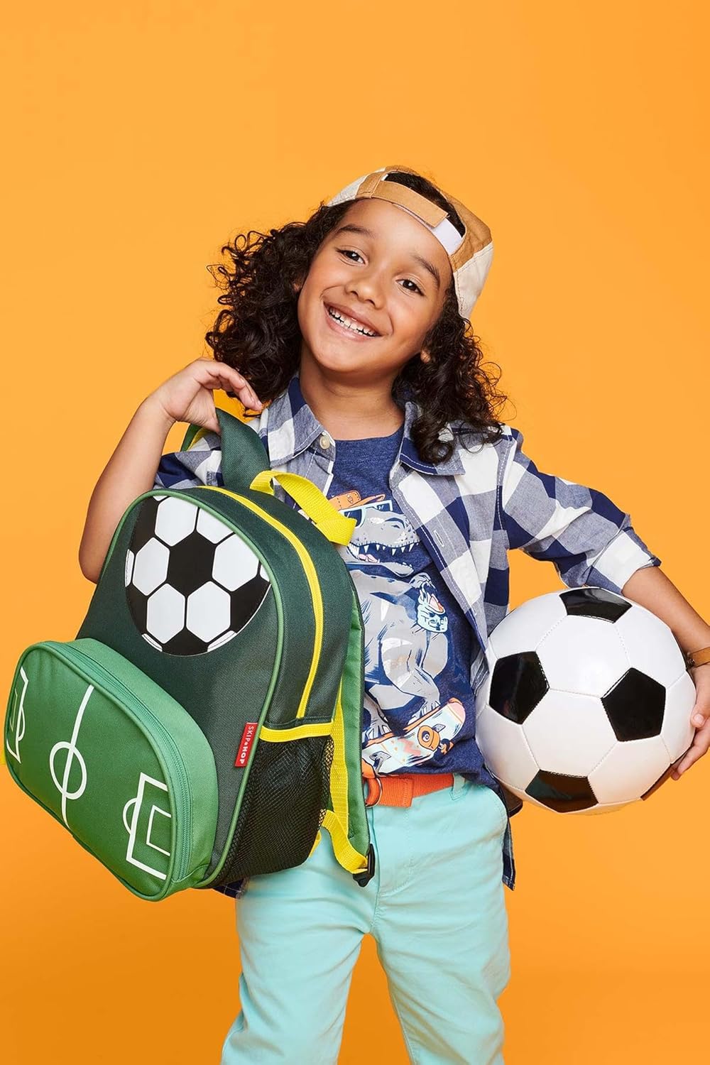 Skip Hop Sparks Mochila para niños pequeños fútbol 12 Pulgadas
