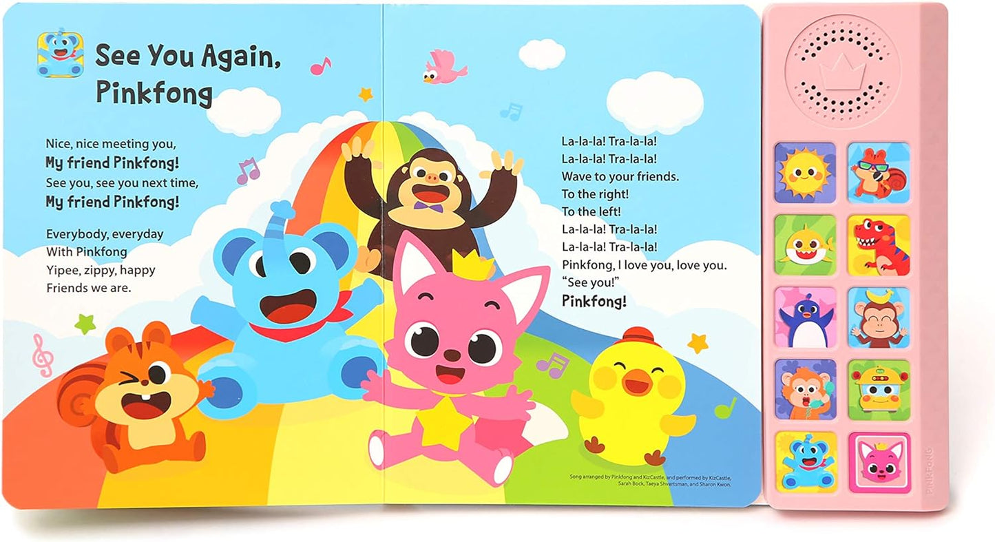 Pinkfong Libro de sonido de 10 botones para cantar Juguete Baby Shark