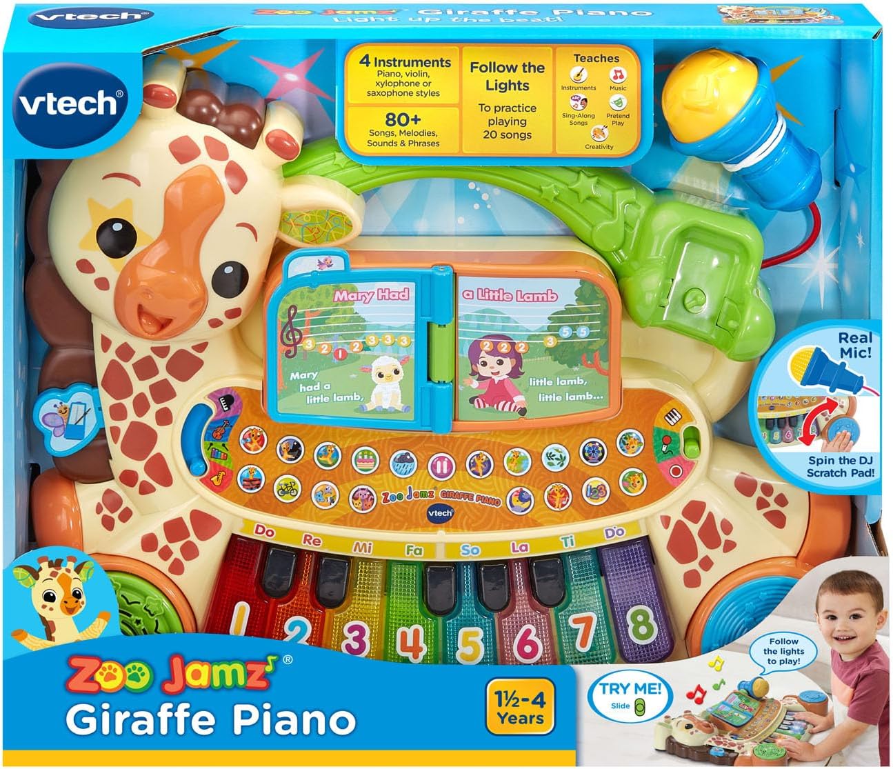 VTech Piano de jirafa Zoo Jamz