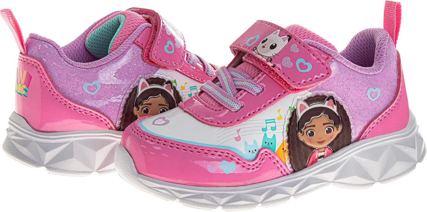 Gabby's Dollhouse - Tenis LED con correa fácil