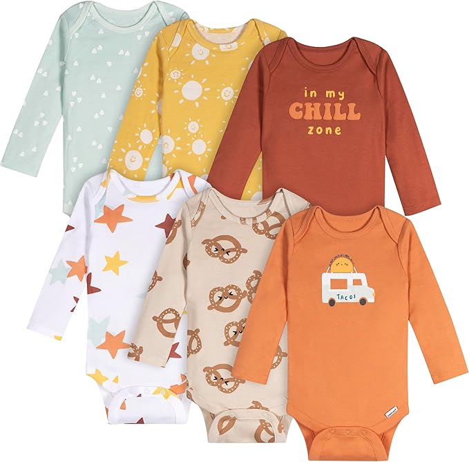 Onesies Brand Paquete de 6 mamelucos