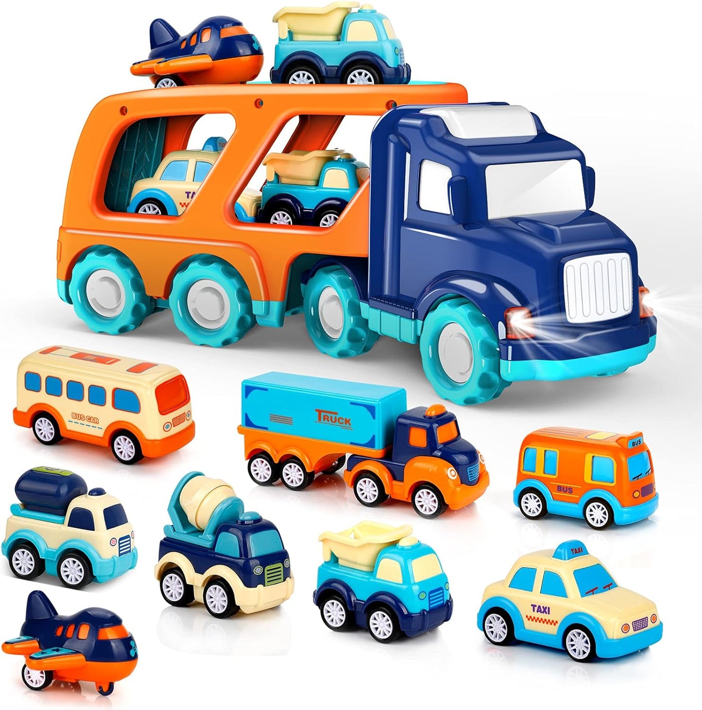 camión de transporte y vehiculos