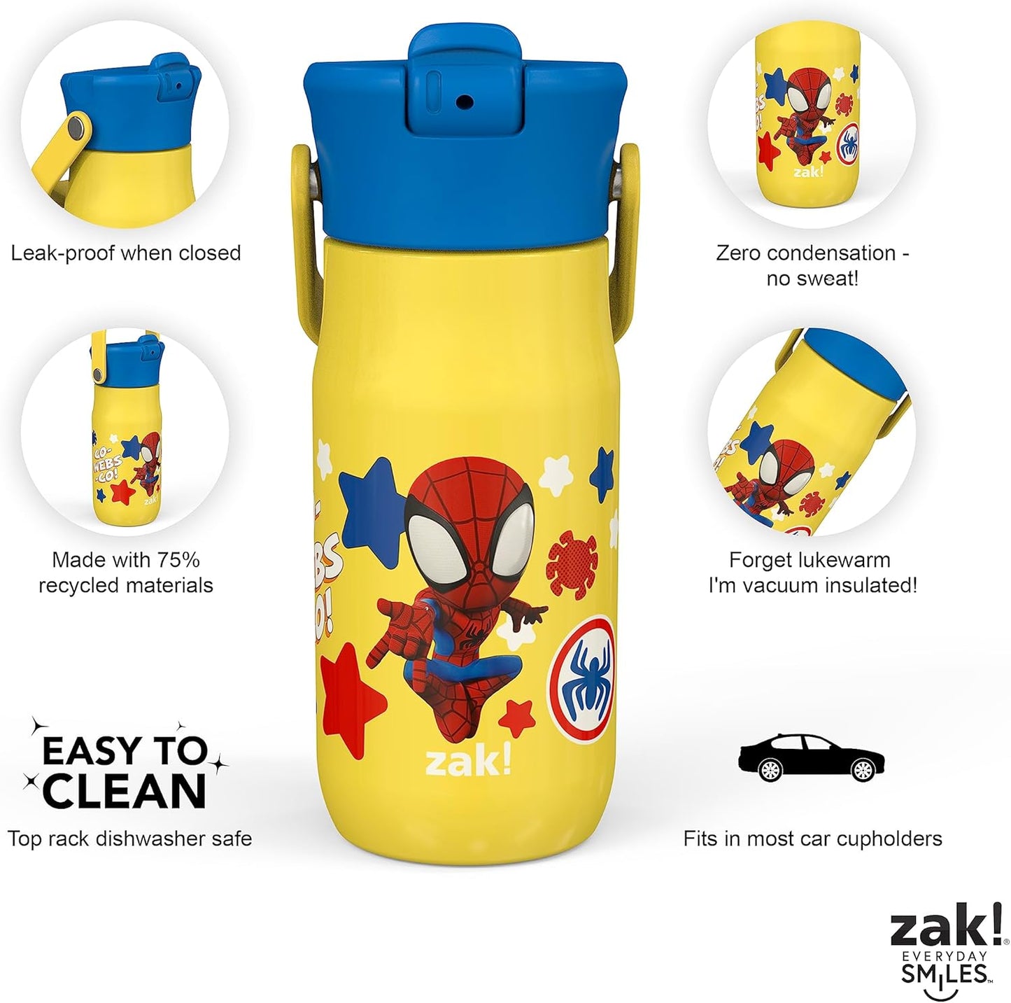Zak Designs acero inoxidable reciclado de 14 onzas