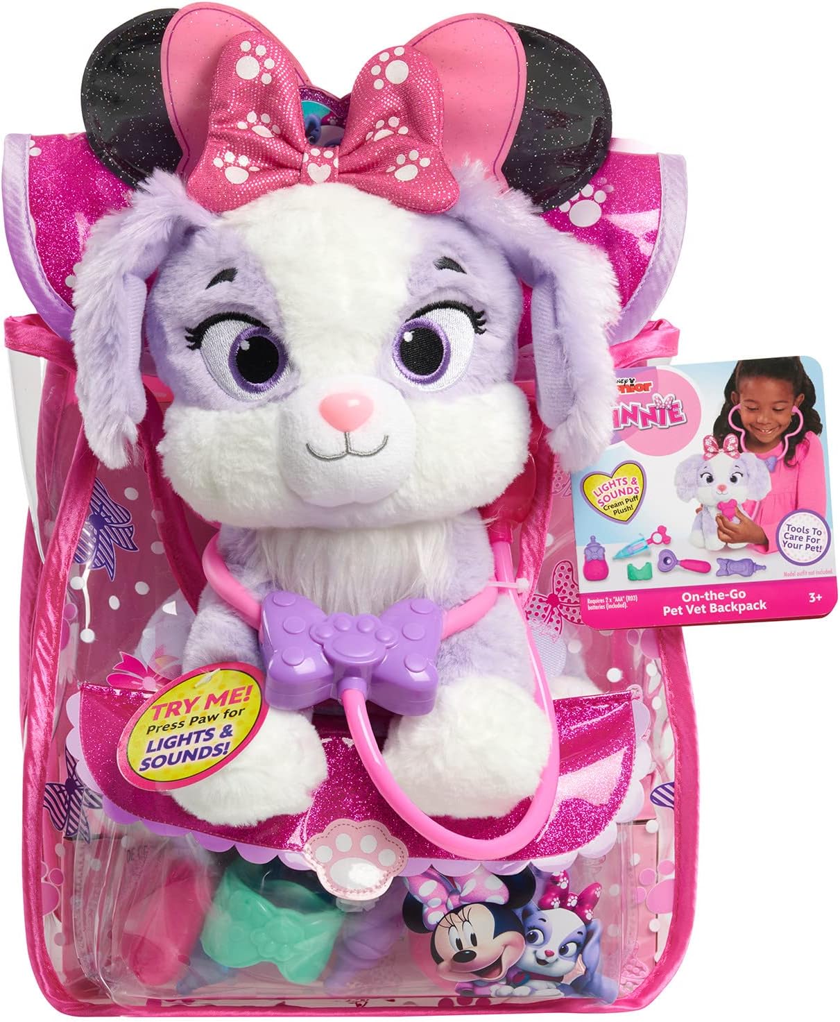 Minnie Mouse - Juego de mochila veterinaria