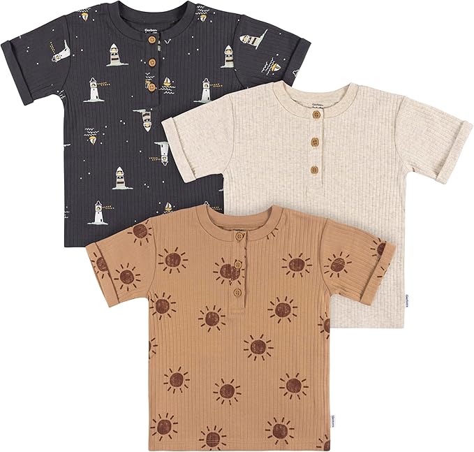 Gerber Paquete de 3 camisetas de manga corta