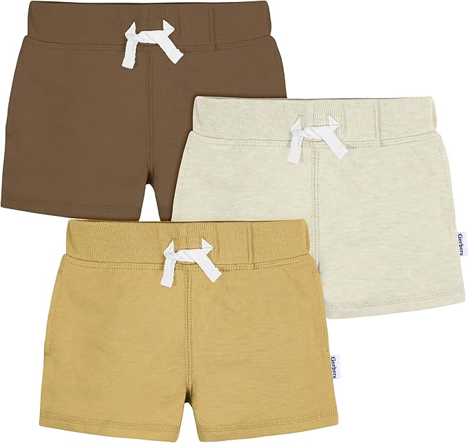 Gerber Paquete de 3 pantalones cortos