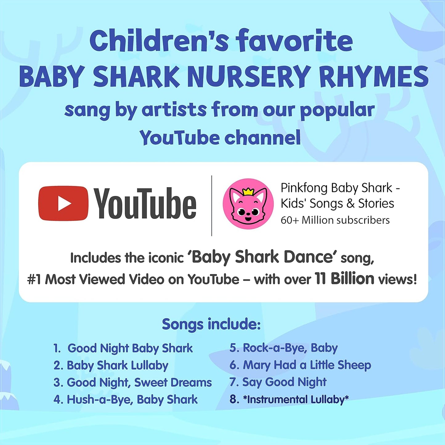 Pinkfong - Libro sonoro para dormir Juguete Baby Shark
