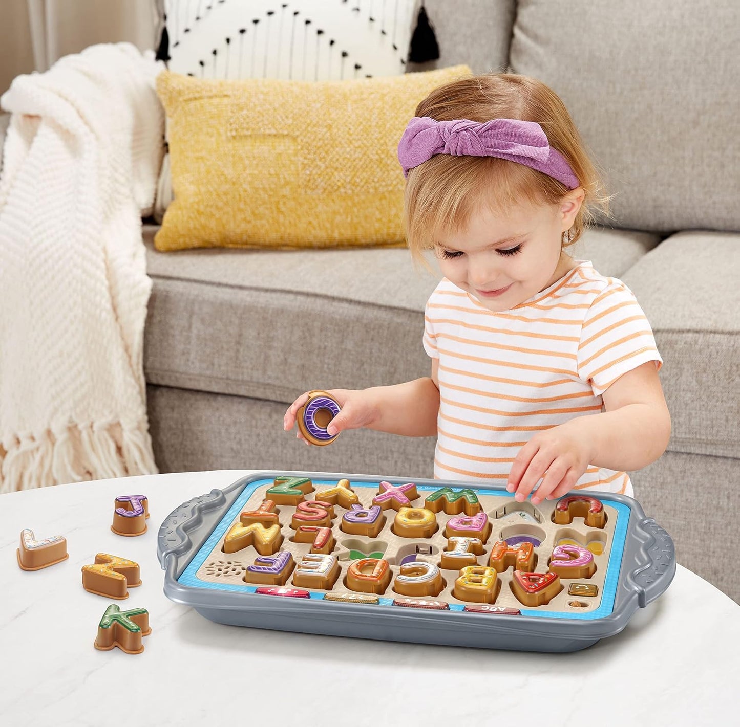 Leap Frog Juego de alfabeto empareja y aprende con molde de galletas