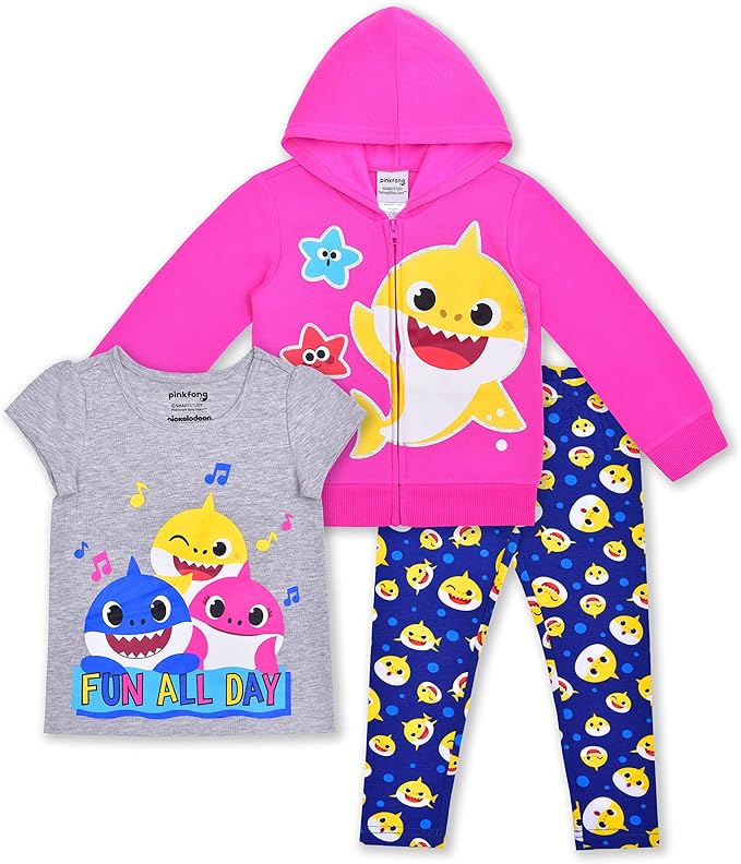 Conjunto de 3 piezas Baby Shark